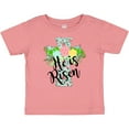 thumbnail image 3 of Inktastic He is Risen Floral Print Cross with Beautiful Flowers Boys or Girls Baby T-Shirt, 3 of 5