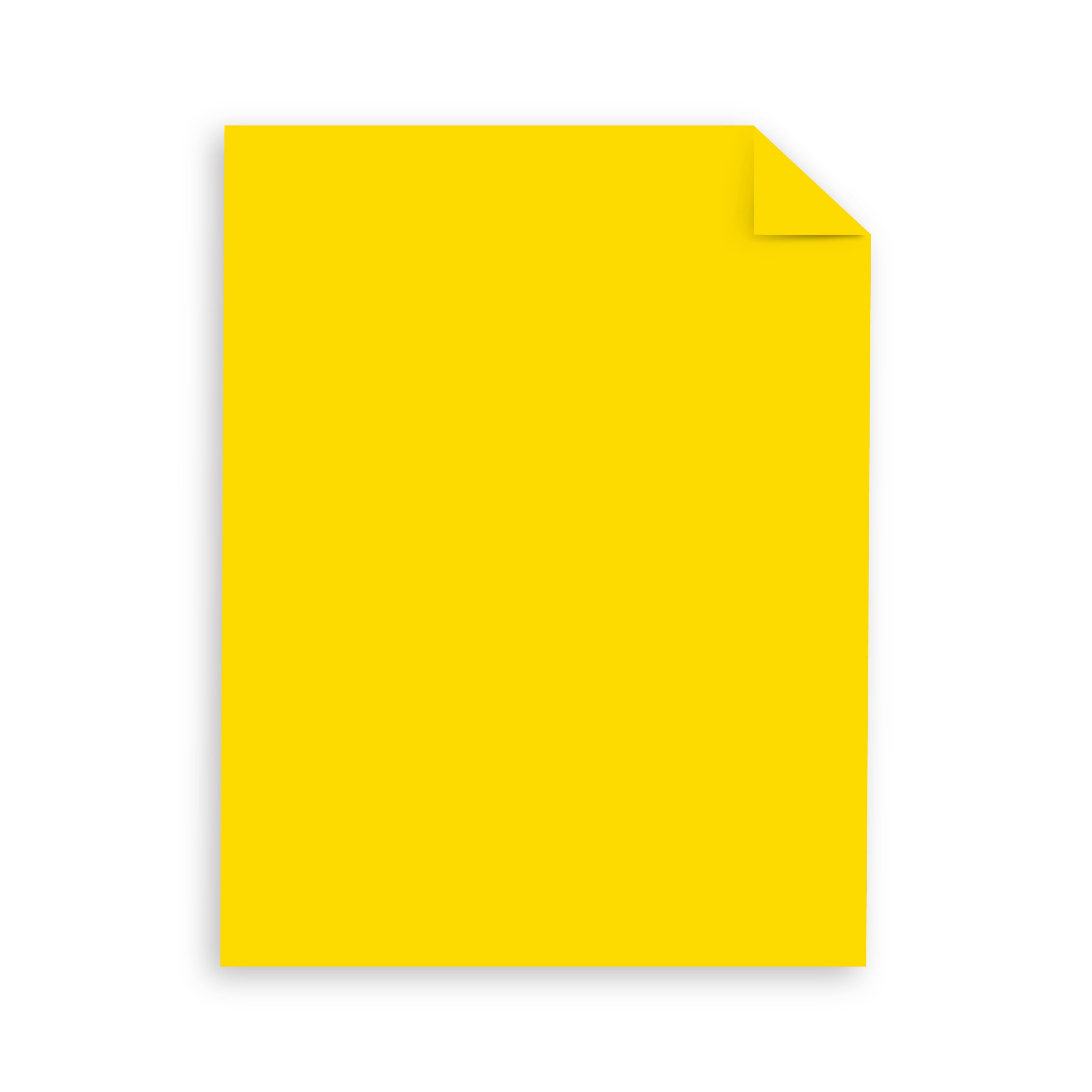 Astrobrights Colored Paper, 8.5" x 11", 24 lb./89 Gsm, Solar Yellow, 50 Sheets