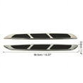thumbnail image 3 of 2-Pack Chrome Universal Airflow Fender Side Grille Vent Decorative Sticker -, 3 of 4