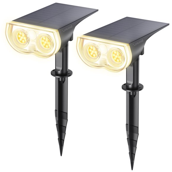 Focos solares Linkind StarRay IP67 impermeables, paquete de 2