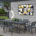 thumbnail image 6 of Outdoor TV Cover 68x42x4.5in, Medieval Nordic Geometric Art Weatherproof TV Screen Protector with Zipper, Splicing Semicircle Rectangles Outside Television Cover Fits Up to 70-75", 6 of 9