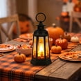 thumbnail image 6 of Halloween Vintage Silhouette Lantern 5.70IN Silhouette LED Lantern with Hanging Ring Spooky Lamp Halloween Decorations for Dining Table Fireplace Mantel Window Tree Branch Indoor Home Decorations, 6 of 6