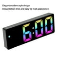 thumbnail image 3 of Reloj Despertador Digital LED Colorido, ABS Reloj Despertador Digital Colorido Grande Modo Nocturno Carcasa Negra Para Sala De Estar, 3 of 7