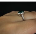 thumbnail image 6 of HeartsAndYou 1ct Natural Emerald Diamond Solitaire with Accents Ring 14k SOLID White Gold, 6 of 9