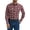 Cabernet, variant on Wrangler® Men's and Big Men's Regular Fit Long Sleeve Western Shirt, Sizes S-5XL