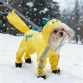 thumbnail image 5 of Pet's Clothes Christmas Full Raincoat With Hood Four Legs Coverage For Small Medium Rainwear Outdoor Walking, 5 of 7