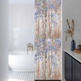 thumbnail image 3 of Blue Grey Forest Window Privacy Film, Grey Modern Art Oil Painting Static Cling UV Sun Blocking Heat Control Window Tint Day and Night, Non-Adhesive One Way Windows Privacy Cover 17.7''x78.7'', 3 of 7