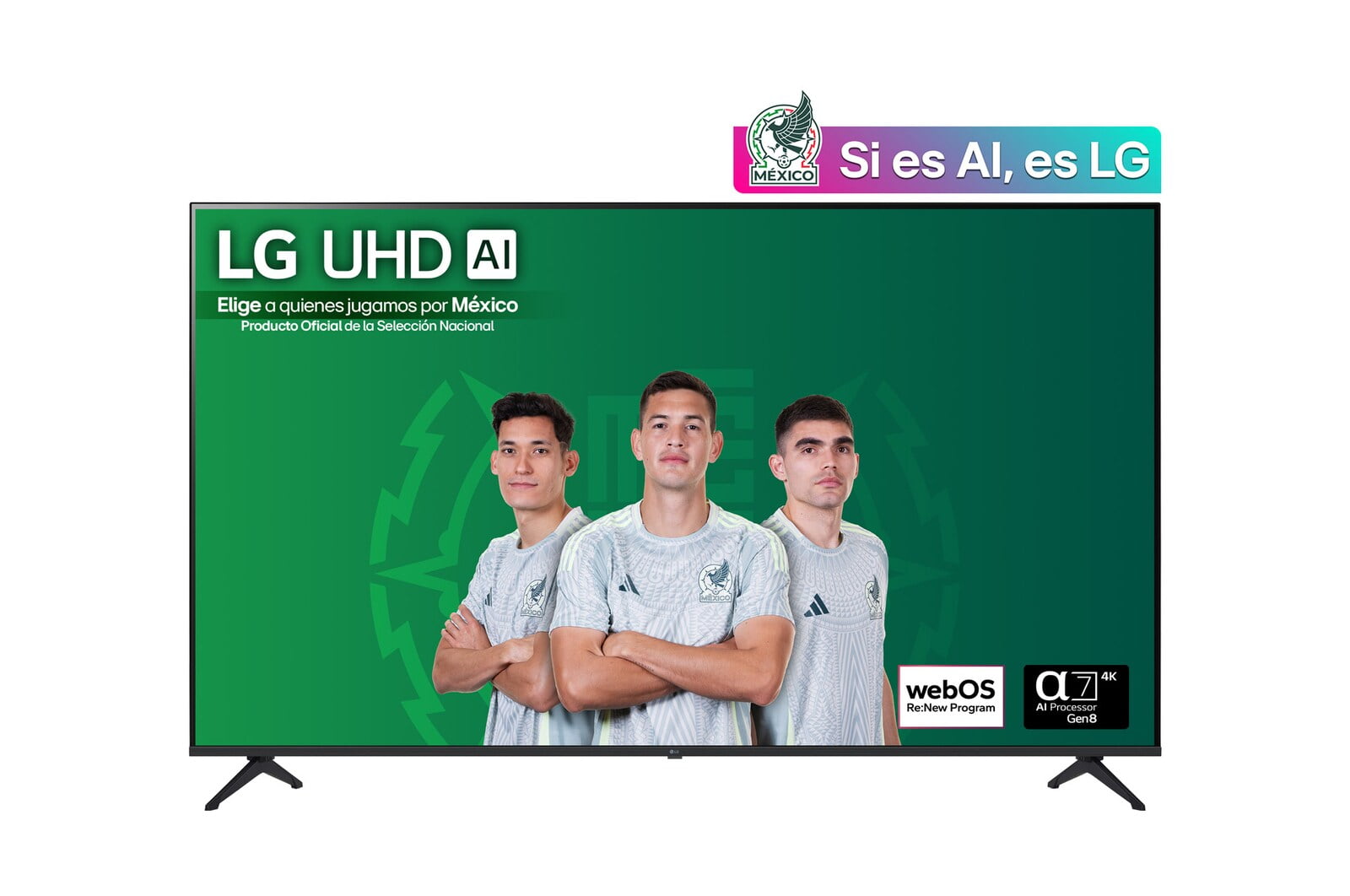 Pantalla 86 pulgadas LG UHD AI UA80 4K Smart TV 2025