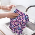 thumbnail image 6 of Sikiie cartoon rainbow Skull Waffle Weave Kitchen Dish Cloth,Super Absorbent Kitchen Dish Towels 16*26 Inches for Dish Rags Washing Dishes, Drying Dishes, 6 of 7