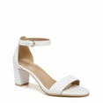 thumbnail image 2 of Naturalizer Women's Vera Ankle Strap Sandals White Leather 8M, 2 of 5