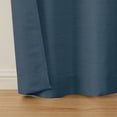thumbnail image 6 of Mainstays Textured Solid Light Filtering Curtain Panels, Set of 4, Navy, 28"W x 84"L, 6 of 6