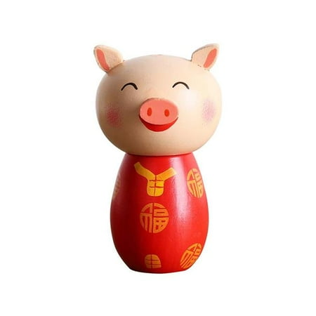 

Panda Superstore PL-HOM16439921-KELLY03342-RP Lovely Pig Dispenser Exquisite Home Decor Creative Toothpick Holder Red