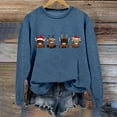 thumbnail image 3 of Christmas Sweatshirt Long Sleeve Crewneck Sweatshirt Festive Holiday Print Pullover Top Cozy Soft Casual Fashion Tunic Blouse For Seasonal Party Celebration And Daily Wear Christmas Sweater, 3 of 4