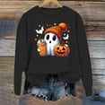 thumbnail image 2 of Wyzesi Ensembles de Sweatshirts de Maternité Sweatshirts pour Femmes Décontracté Manches Longues Tee-Shirts Graphiques Col Rond Sweatshirts Pull Tops pour Femmes Sweatshirt Graphique Marron Lune Sweatshirts Long, 2 of 4