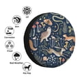 thumbnail image 4 of Naloa Retro Forest Animals PVC Leather Spare Tire Wheel Cover Spare Tire Cover, for Car Truck SUV Camper Trailer Universal Fit(14-17in)-16 inch, 4 of 6