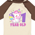 thumbnail image 4 of Inktastic 1 Year Old with Cute Unicorn Birthday Girls Long Sleeve Baby Bodysuit, 4 of 5