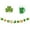 Green-F, variant on JeashCHAT 6.56 ft St. Patrick's Day Green Garland Shamrock Clover Glitter Garland St Patrick's Day Party Home Wall Hanging Decorations