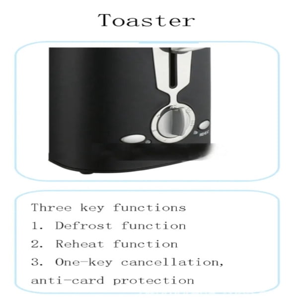 2 Slice Toaster, Quick & Even Results Every Time, Wide Slots Fit Any Size Bread Drop-Down Crumb Tray for Easy Clean Up