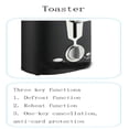 thumbnail image 4 of 2 Slice Toaster, Quick & Even Results Every Time, Wide Slots Fit Any Size Bread Drop-Down Crumb Tray for Easy Clean Up, Stainless Steel, 4 of 8