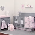 thumbnail image 1 of NoJo Dreamer - Pink/Grey Elephant 8 Piece Comforter Set, 1 of 5