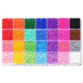 thumbnail image 1 of Ywmimn 28 Couleurs Perles de Rocaille 3mm, Kit de 7200 Pcs Perles de Rocaille en Verre pour Bijoux, 1 of 5