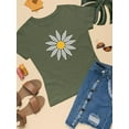 thumbnail image 3 of Smartprints Cute Daisy Flower Art T-Shirt Women -Image by Shutterstock, Female Large, 3 of 4