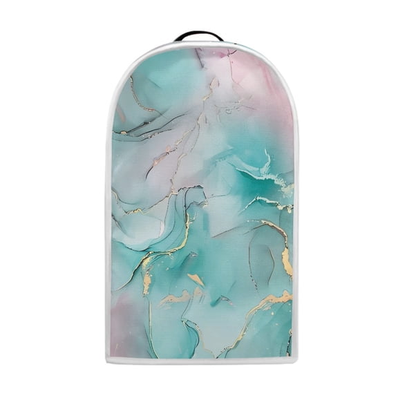 HELLHERO Marble Texture Durable Kitchen Blender Dust Cover Foldable Oil Proof Protective Case with Machine Washable for Kitchen Use