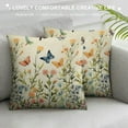 thumbnail image 3 of HENGT  Spring Wildflowers Throw Pillow CoversFlower Holiday Cushion Case Decoration for Sofa Couch, 3 of 5