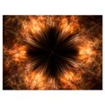 thumbnail image 2 of Fractal Fleur Noire Marron - Impression sur Toile Florale, 2 of 3
