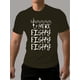 thumbnail image 1 of [Opción popular] Camiseta informal con estampado de letras para hombre, cuello redondo, cómoda camiseta de verano, poliéster, lavable a máquina, para adultos, hombres, mujeres, adolescentes, jóvenes, 1 of 4