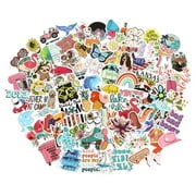 200pcs Cute Trendy Stickers for Water Bottle Laptop, Waterproof Vinyl Aesthetic Stickers Pack for Helmet Guitar Computer Scooter Decals, Stickers Variety Bulk for Women Adults Teen Boys Kids Girls