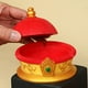 thumbnail image 4 of Cenicero con forma de bolsa de la suerte/sombrero de emperador con tapa para escritorio, rojo B, 4 of 9