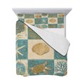 thumbnail image 7 of Vintage Coastal Twin Size Down Alternative Comforter, Lightweight Comforter Quilt Bedding Set with Pillow Shams Summer Beach Sea Turtle Shell Starfish All Seasons Bed Comforter Duvet Insert 68"x86", 7 of 7