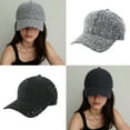 thumbnail image 2 of Aellinatey Stylish Rhinestones Hat Teens Casual Baseball Hat Elegant Fashionable Hat, 2 of 21