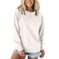 thumbnail image 5 of CLOISE Sweatshirt Womens Pockets Lightweight Crew Neck Tops Tunic Solid Color Long Sleeve Pullover Casual Clothes, 5 of 5