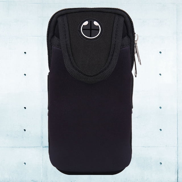 LITINKIMI Support de Téléphone Portable Sac de Téléphone Portable Polyester Résistant à la Transpiration Noir 1ensemble pour Sports de Plein Air