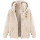 thumbnail image 2 of Chaqueta y sudadera informal con capucha de manga larga para mujer, con estampado de moda, de polar y capucha, 2 of 4