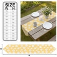 thumbnail image 3 of White Yellow Daisy Table Runner Linen Burlap Table Runner 70 Inches Long Spring Summer Floral Botanical Dresser Scarves for Kitchen Island Coffee Dining Party Wedding Banquet Holiday Decor 13"x70", 3 of 8