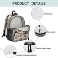 thumbnail image 4 of Boho Bohemia Geometric Line Art Backpack Backpack for School,Cute School Bag,Schoolbag with Adjustable Shoulder Straps & Padded Back,13.8"x11.4"x6", 4 of 6