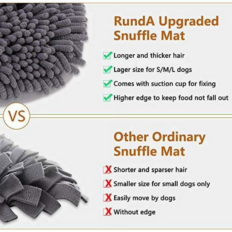 Snuffle Mat for Dogs, 17'' x 21'' Dog Sniffing Interactive Feeding Game  Boredom, Puzzle Toys Encourages Natural Foraging Skills and Stress Relief