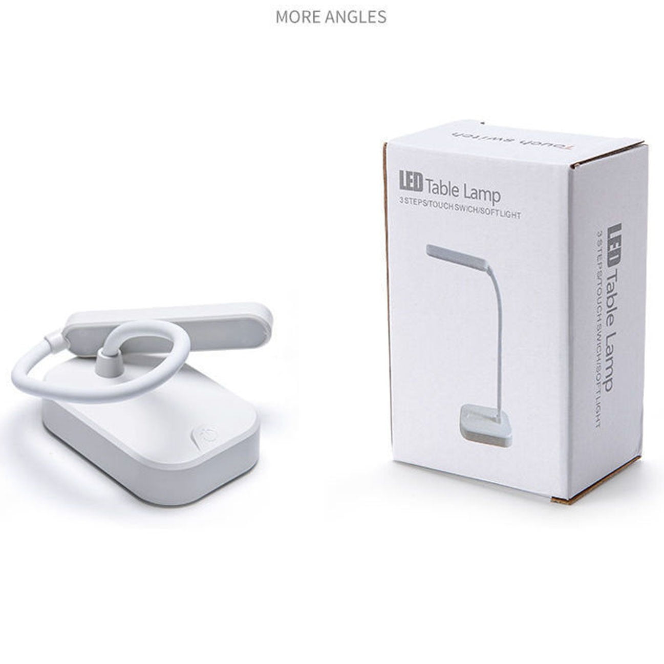 hengsof Cell Phone Bracket Folding Desk Lamp Students Study Eye-care Desk Lamp USB Rechargeable LED Small Desk Lamp Night Light Battery Operated