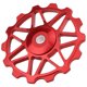 thumbnail image 2 of Alupre Bicicleta Cerámica metálico de guía Desviador 14T Red Mountain Camino Trasero Rodamientos de Rodillos Ciclismo Equipo (14T Rodamientos de Bicicletas de montaña de Metal), 2 of 5