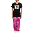 thumbnail image 4 of CafePress - Bffs And WINE Pajamas - Women's Short Sleeve Print T-Shirt and Pants Dark Cotton Pajama Set, 4 of 7