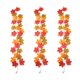 thumbnail image 2 of 3pcs Hojas de arce de Halloween simuladas, decoración de otoño artificial, follaje verde, enredaderas de hojas de arce artificiales A: planta verde artificial, enredaderas de hojas de arce, 2 of 6