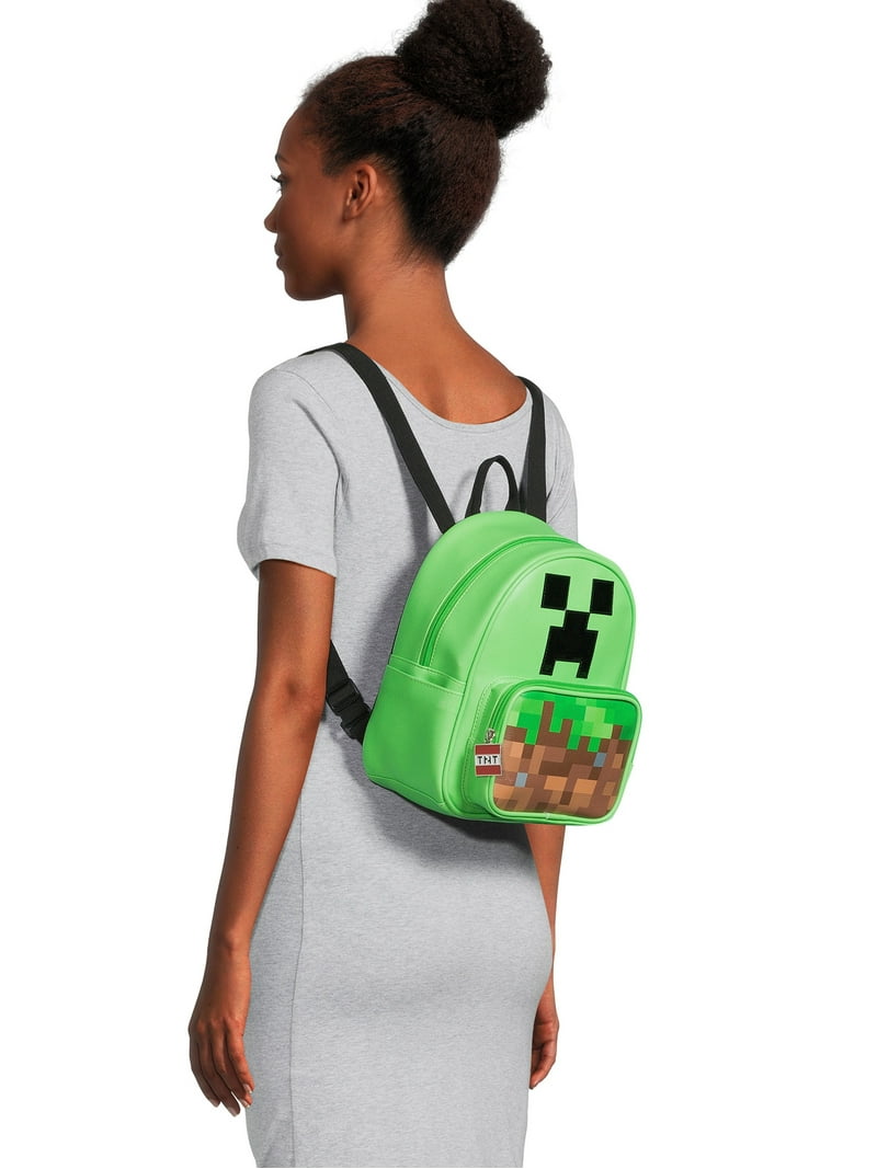Minecraft Creeper Mini Dome Backpack and Attachable Coin nwt Minecraft Creeper Mini Dome Backpack, Green NWT | eBay main image 4