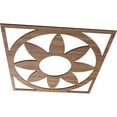 thumbnail image 2 of 20"OD x 7"ID x 3/8"T Blume Wood Fretwork Pierced Ceiling Medallion, Walnut, 2 of 3