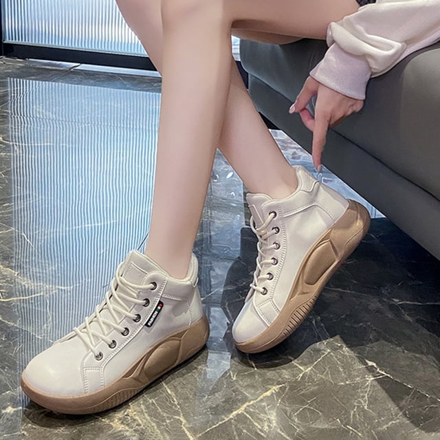 Zapatos Para Caminar Zapatos de deporte casuales para mujer, Zapatos altos de moda vintage con aumento de altura para otoño DQrwqpou Tenis De Mujer Tenis De Hombre