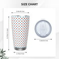 thumbnail image 4 of Cauagu Red Blue Polka Dots Pattern 20oz Tumbler,Stainless Steel Vacuum Insulated Tumbler with Lid Insulated Coffee Mug Thermal Cup with Splash Proof Sliding Lid-Without Straw, 4 of 8