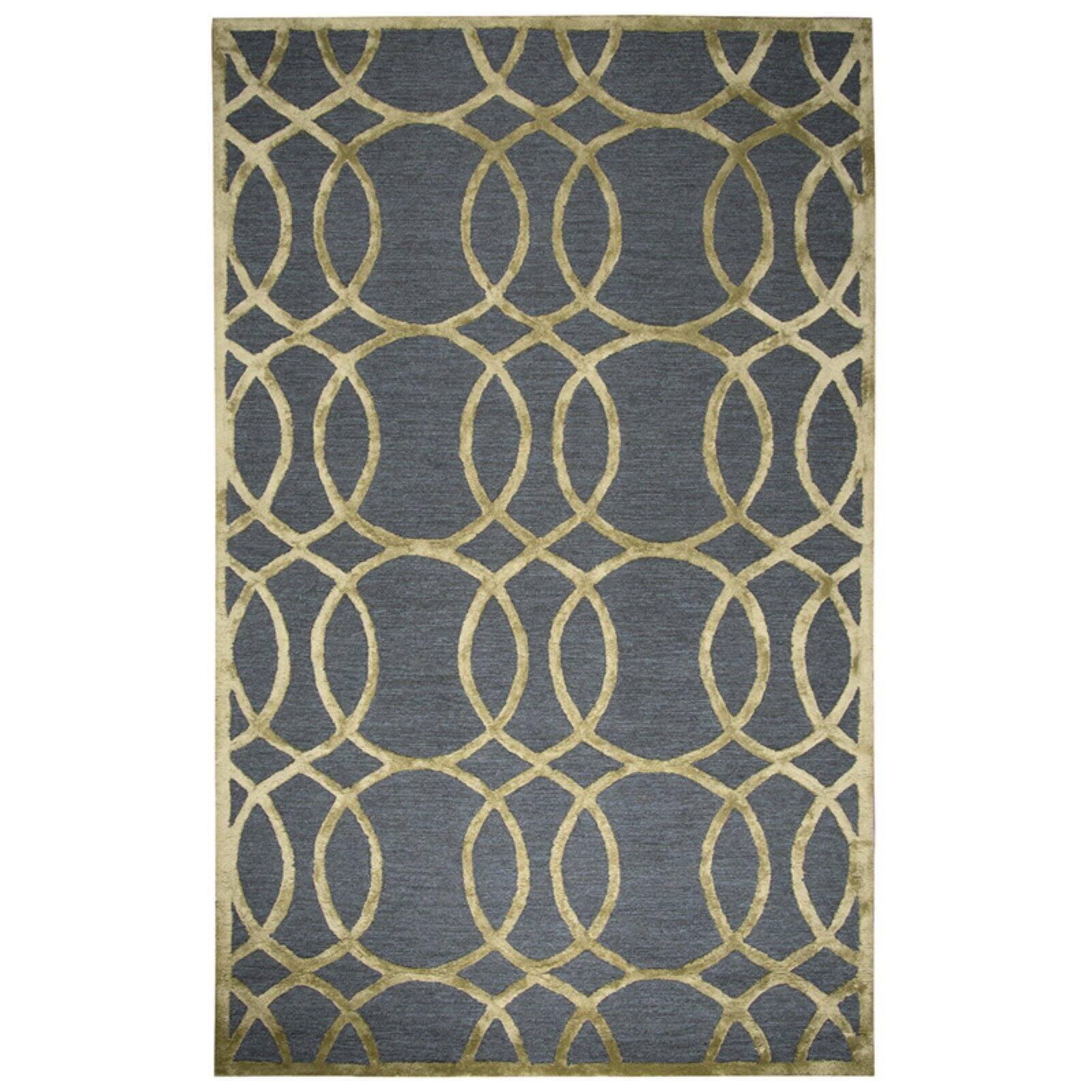 Rizzy Rugs Monroe Area Rug ME078A Gray Circles Lines 9' x 12' Rectangle ...
