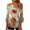 Multicolor Plus Size Blouse for Women_x, variant on CYMMPU Blouses for Women Dressy Casual Button V Neck Flare Sleeve 3/4 Sleeve Spring Tops Fall Trendy Shirts Tunic Tops Flower Pattern Loose Fit Empire Waist A Line T-Shirts Multicolor XXL